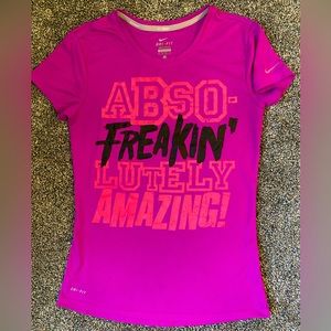 Nike Dri Fit Womens XS Top Short Sleeves